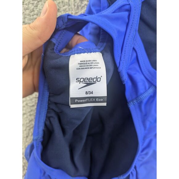 Speedo Womens size 8/34 Flyback Power Flex Eco Training Competition Swimsuit - Picture 10 of 13